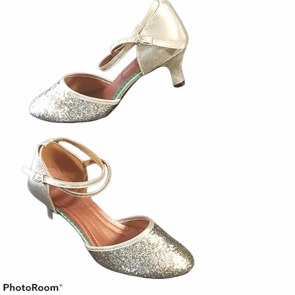 Strapy Metallic Silver Shoes
